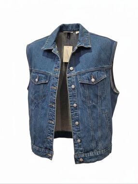 Universal Thread 80's Baggy Blue Denim Vest Jacket